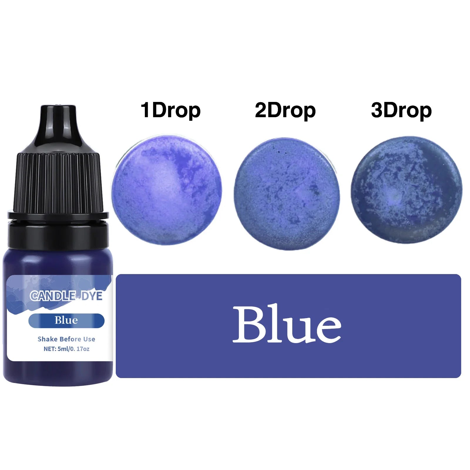 5ml (0.17 fl oz) Candle Dye Liquid Colorant – Non-Toxic High-Concentration Pigment for Soy Wax, Soap & Candle Making