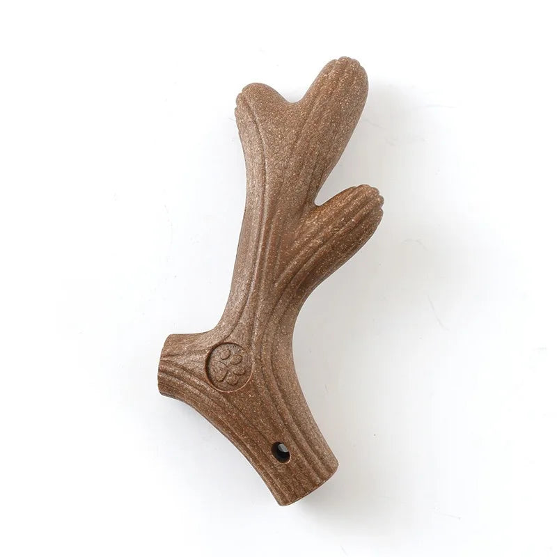 Dog Dental Chew Toy - Interactive Bamboo Bone for Teeth Cleaning, Breath Freshening & Durable Chew Training