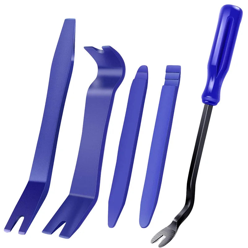 Car Trim Removal Tool Kit, Panel Pry Tools for Stereo, Dashboard & Door Clip Removal with Carrying Pouch