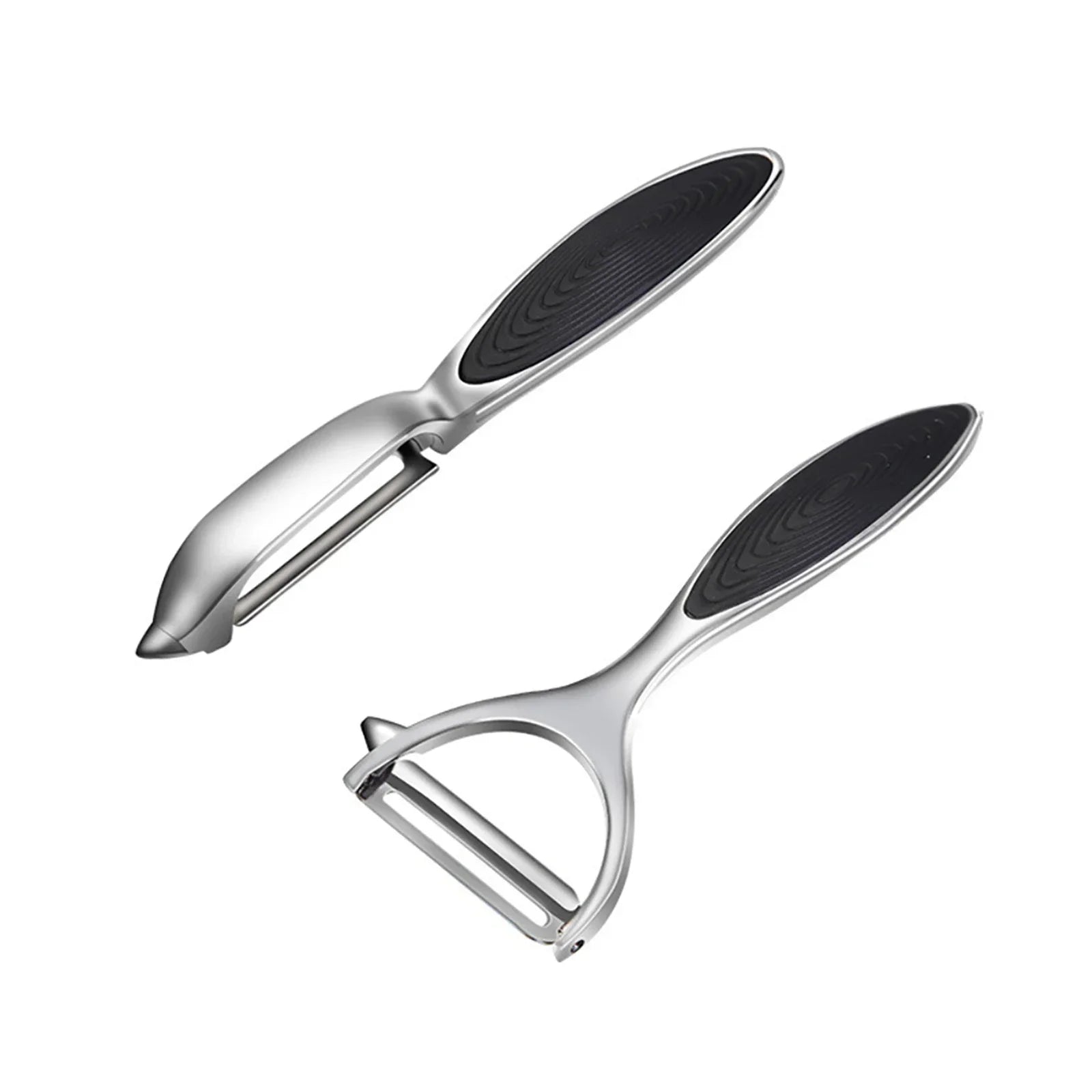 Stainless Steel Vegetable Peeler Set – Multifunctional Y & I Potato, Carrot & Fruit Peeler with Ergonomic Handle