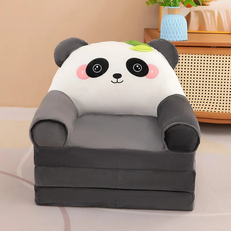 Kids Folding Sofa Bed – Convertible Toddler Seat & Nap Couch with Removable Washable Cover