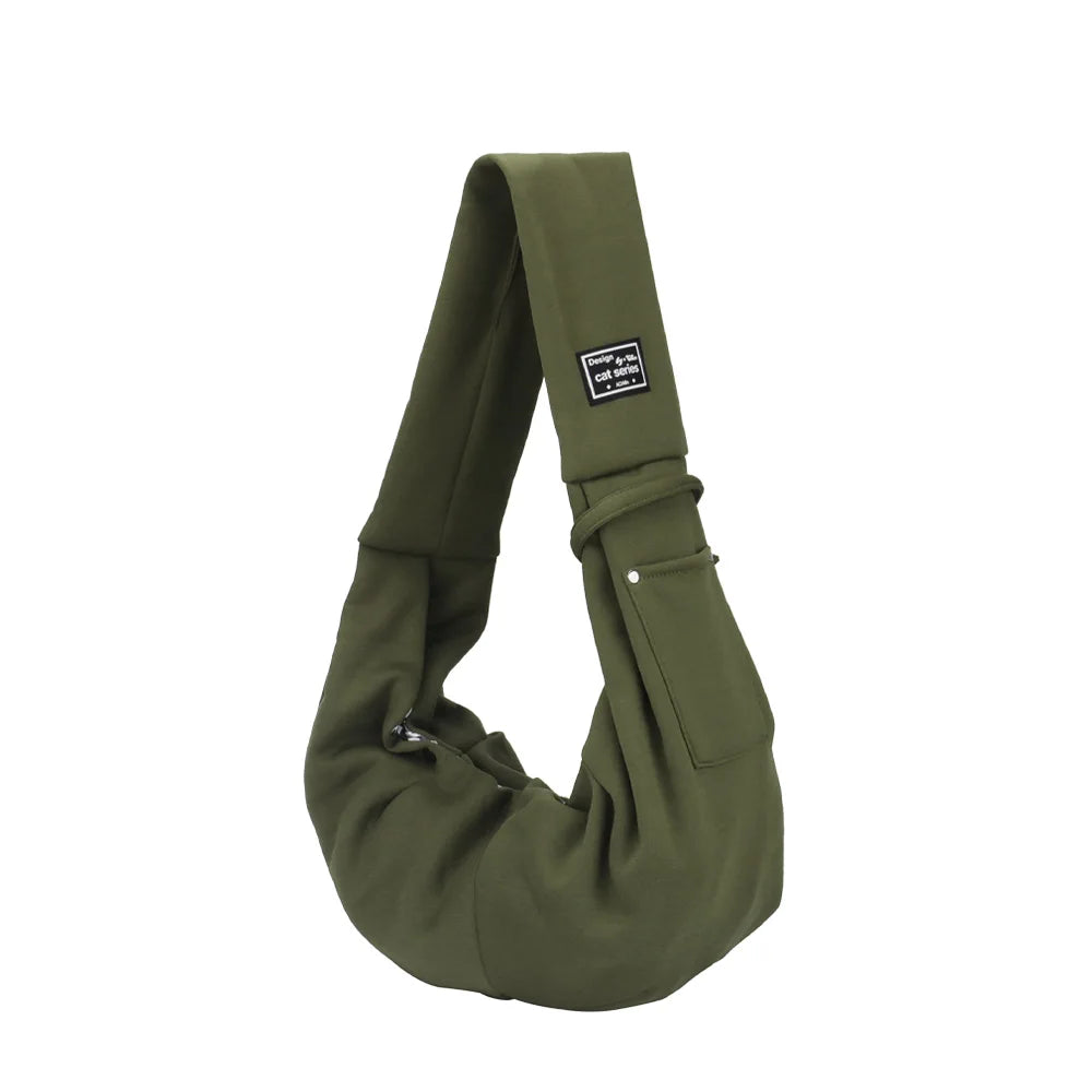 Portable Pet Shoulder Carrier with Phone Pocket – Travel Handbag for Small Dogs & Cats