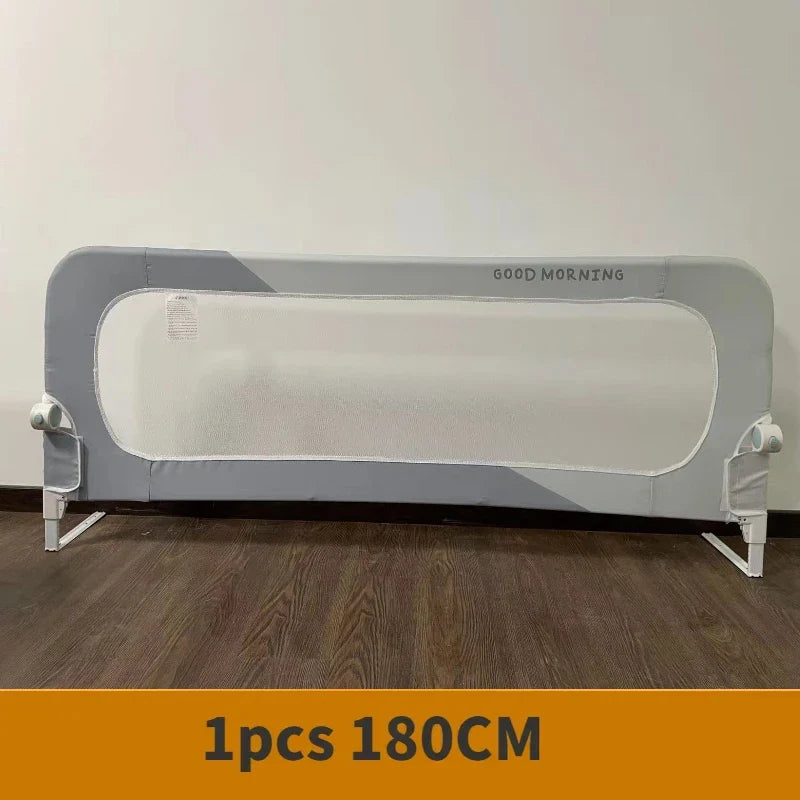 Foldable Baby Bed Rail Guard – Anti-Fall Safety Barrier for Infants & Kids, 150/180/200 x 70 cm (59/71/79 x 27.6 in)