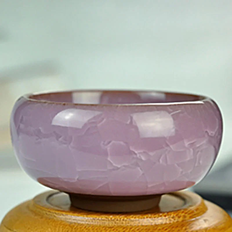 Handmade Ice Crack Ceramic Candlestick Decorative Candle Holder for Home, Party & Wedding