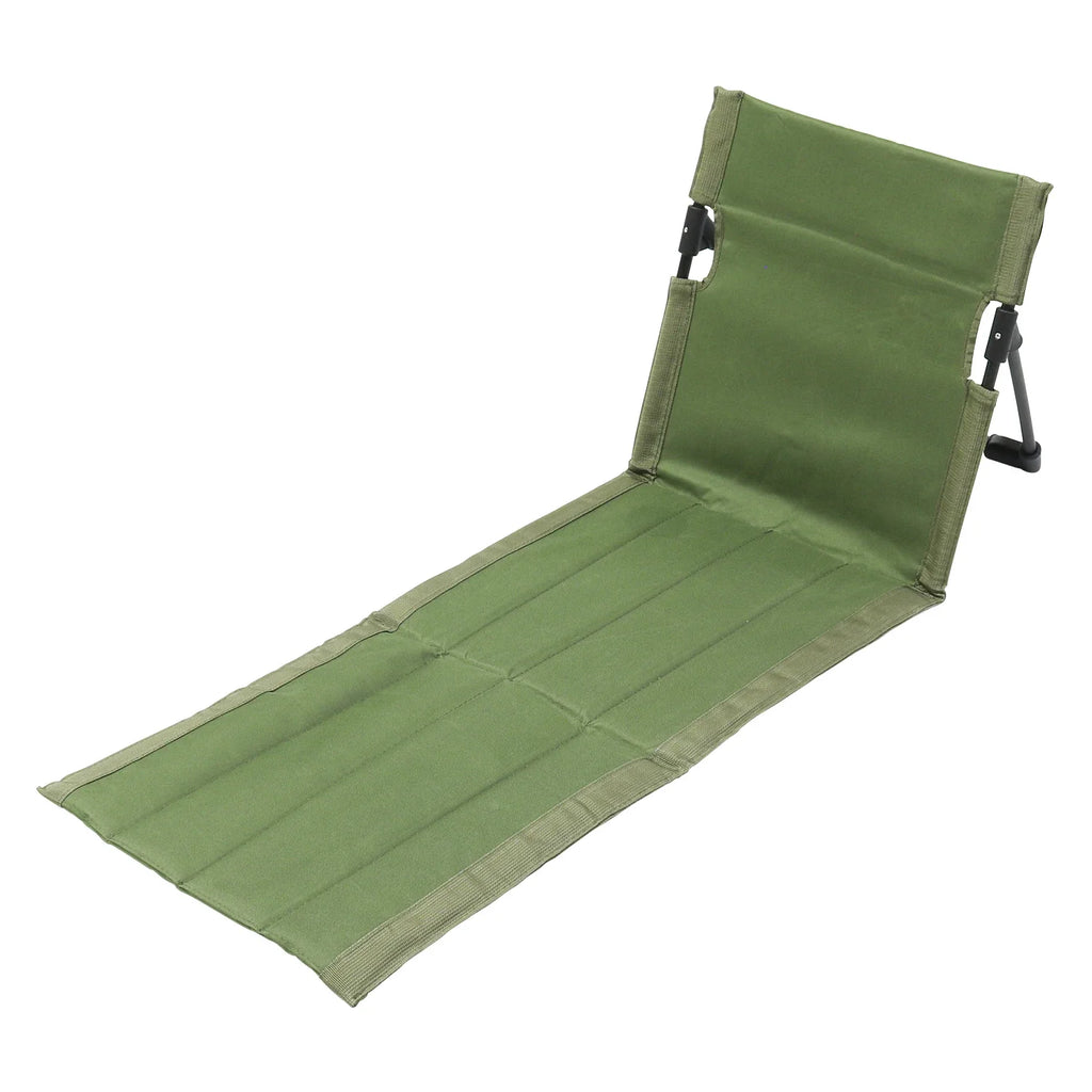 Foldable Oxford Cloth Camping Floor Chair – Portable Backrest for Beach, Picnic & Garden (Seat 15.9×16.1 in / 40.5×41 cm; Mat 31.1 in / 79 cm)