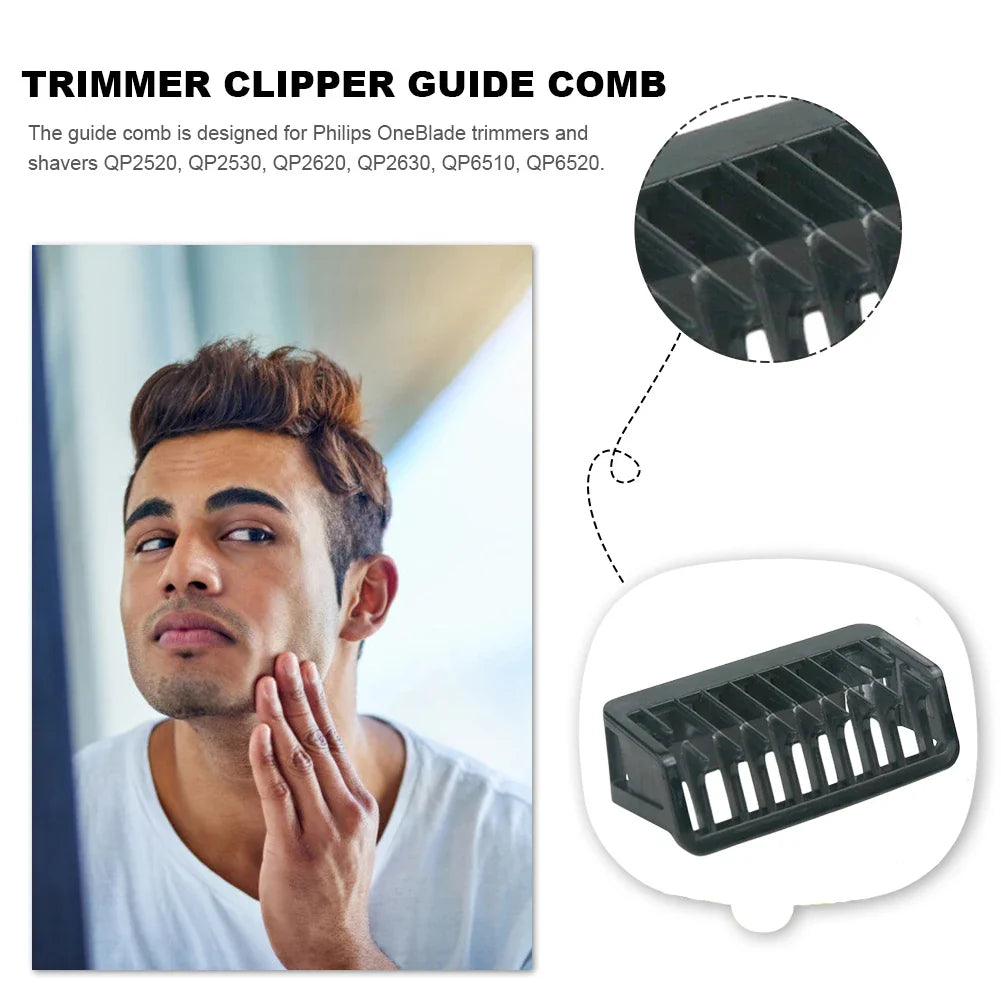 1/2/3/5mm Replacement Trimmer Guide Comb Attachment for One-Blade Style Electric Shavers - Beard & Face Grooming