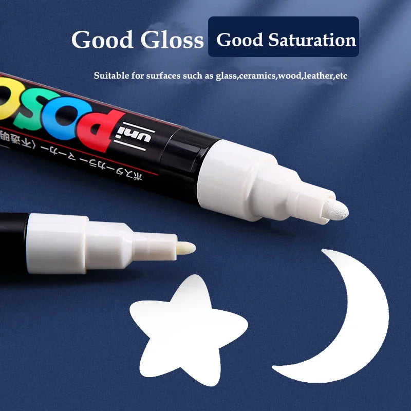 Permanent Acrylic Paint Marker Set – Quick-Dry Opaque Paint Pens for Graffiti, Crafts & Illustration