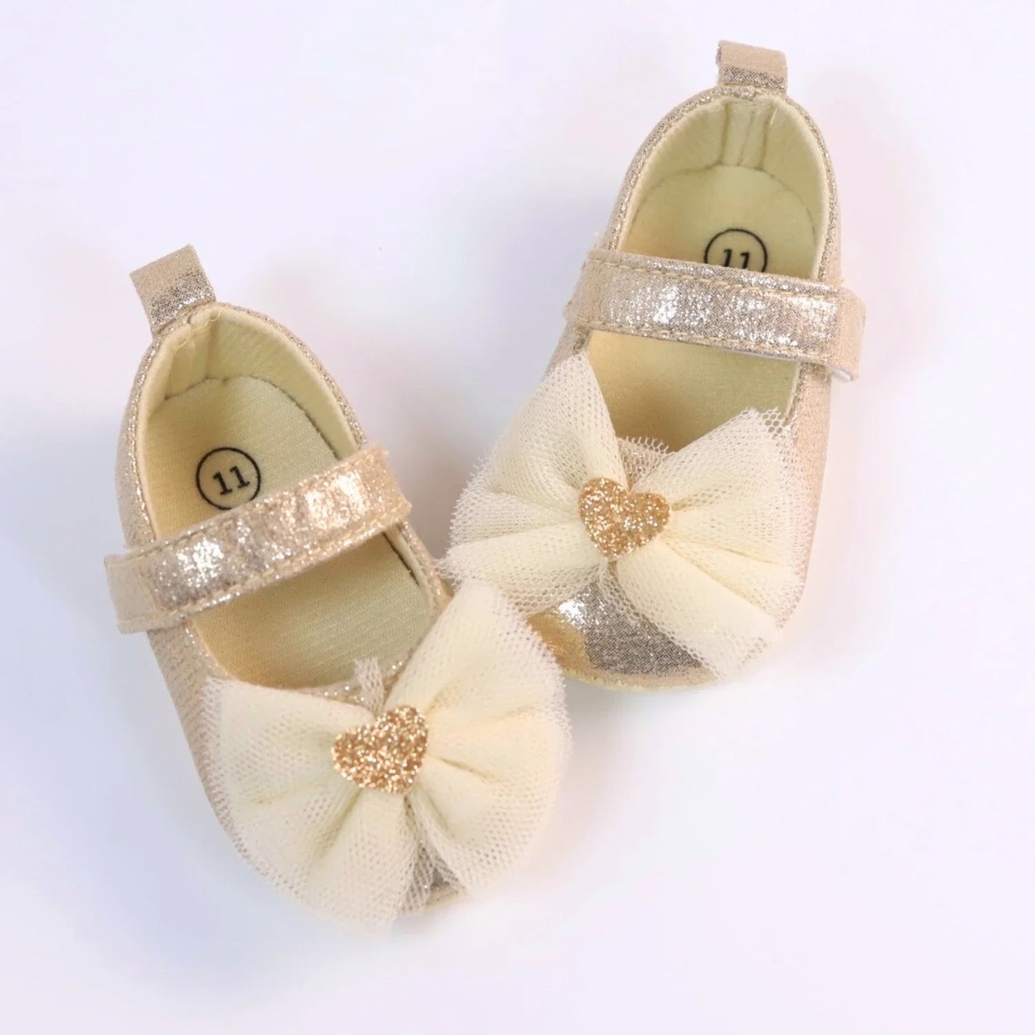 Baby First Walkers Breathable Non-Slip Toddler Shoes for Girls Princess Lace
