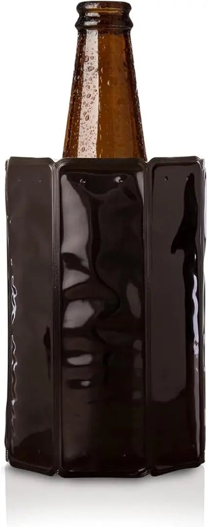 Reusable Iceless Bottle Cooler Sleeve - Freezer-Activated Gel Chiller for Wine, Champagne & Beer (Foldable, Portable)