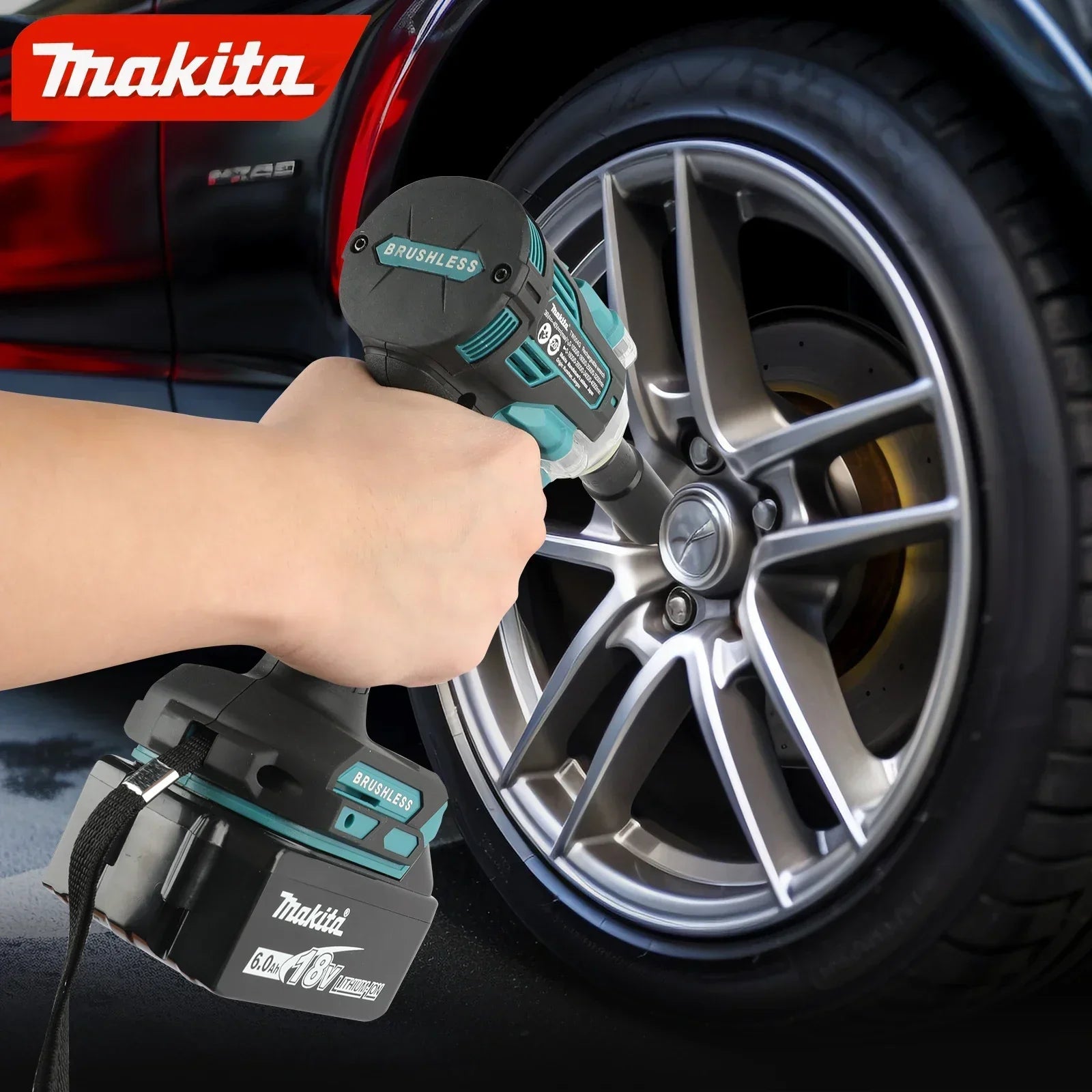 Brushless 36-40V High-Torque Impact Wrench — Wind Cannon Auto Repair Tool