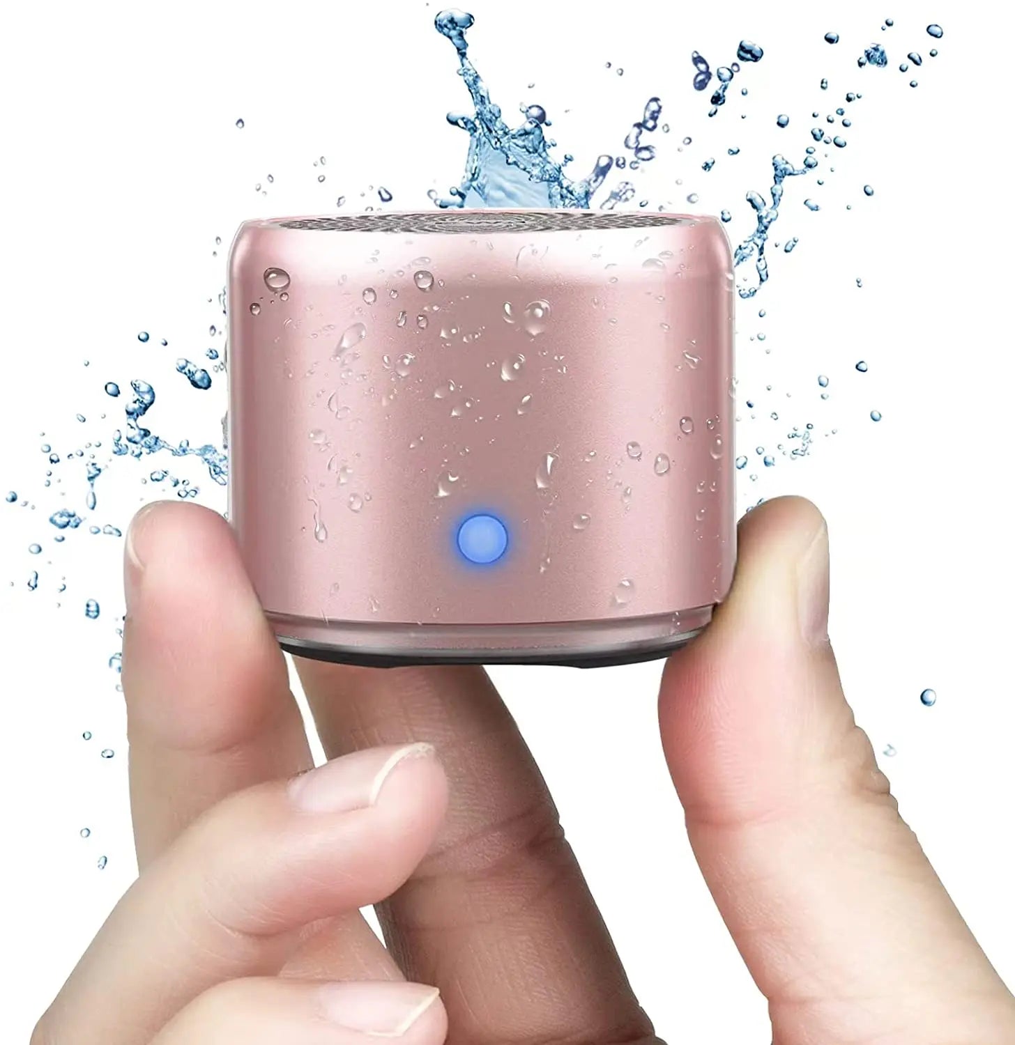Mini Bluetooth Speaker IPX7 Waterproof, Extra Bass Portable Speaker with Metal Body and Travel Case