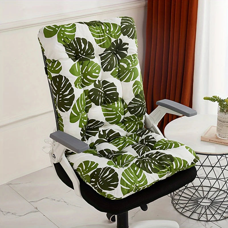 Ergonomic Memory Support Seat Cushion with Integrated Backrest and Lumbar Support for Office, Home & Car