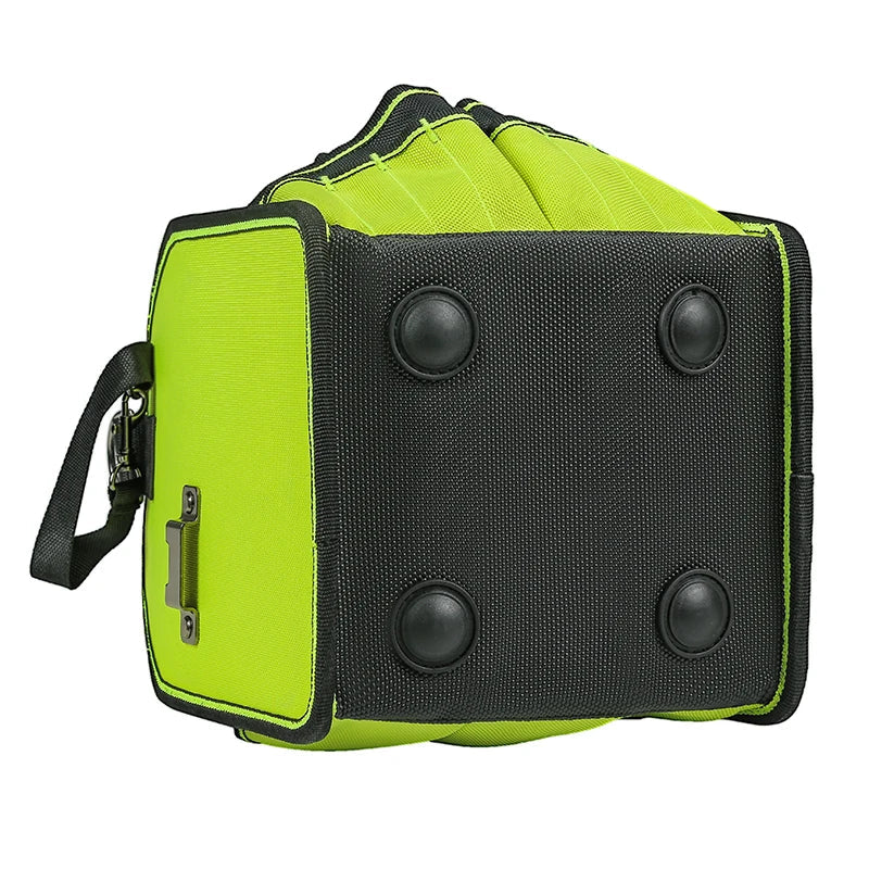 Open-Top Tool Tote Bag with Adjustable Straps and Waterproof Base – Heavy-Duty Tool Organizer