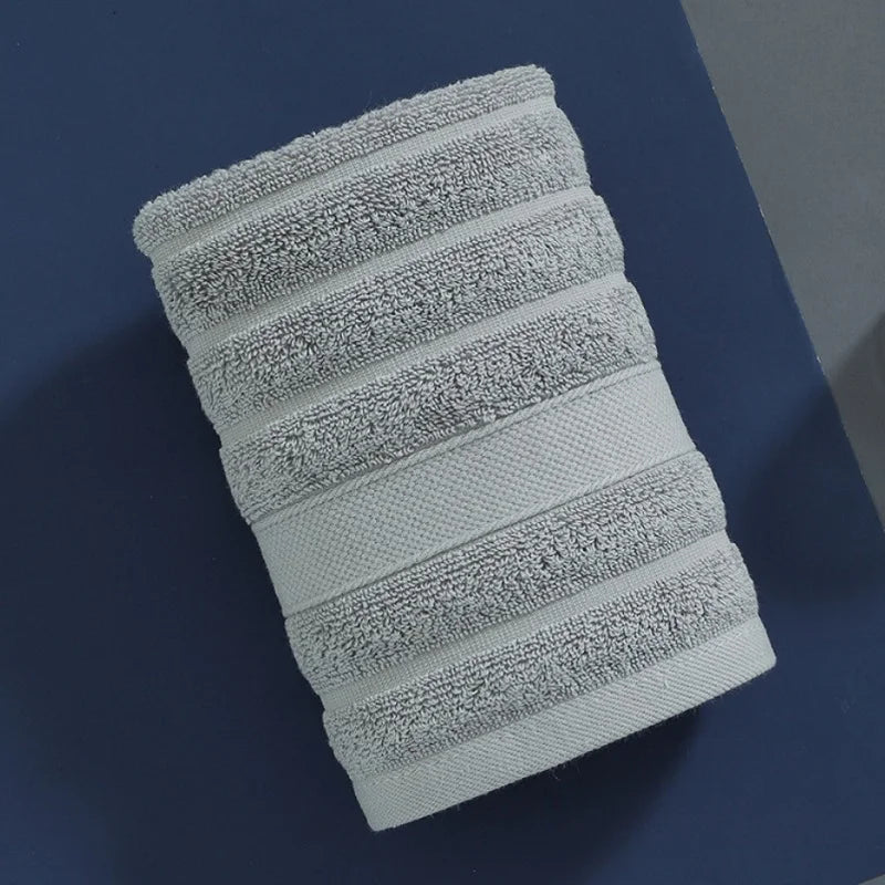 4-Pack Cotton Face Washcloths 13.4 x 13.4 in (34 x 34 cm) Soft Absorbent Square Hand Towels for Kids & Women