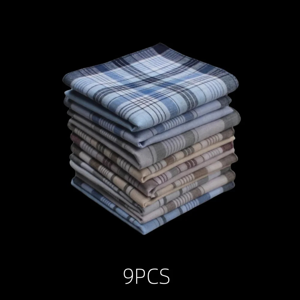 3–18 Pack Satin Cotton Handkerchiefs 38 cm (15 in) Vintage Striped Soft Sweat-Wicking Thin Handkerchiefs Home Decor Gift for Seniors
