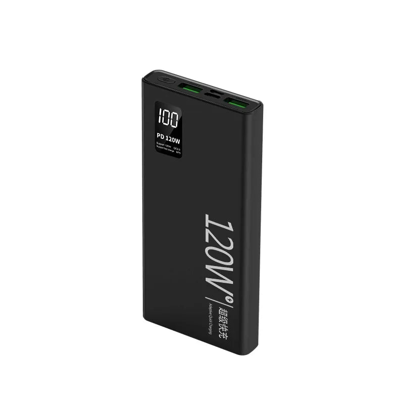 120W 50000mAh Portable Power Bank – Super Fast Charging External Battery Pack for iOS and Android Smartphones
