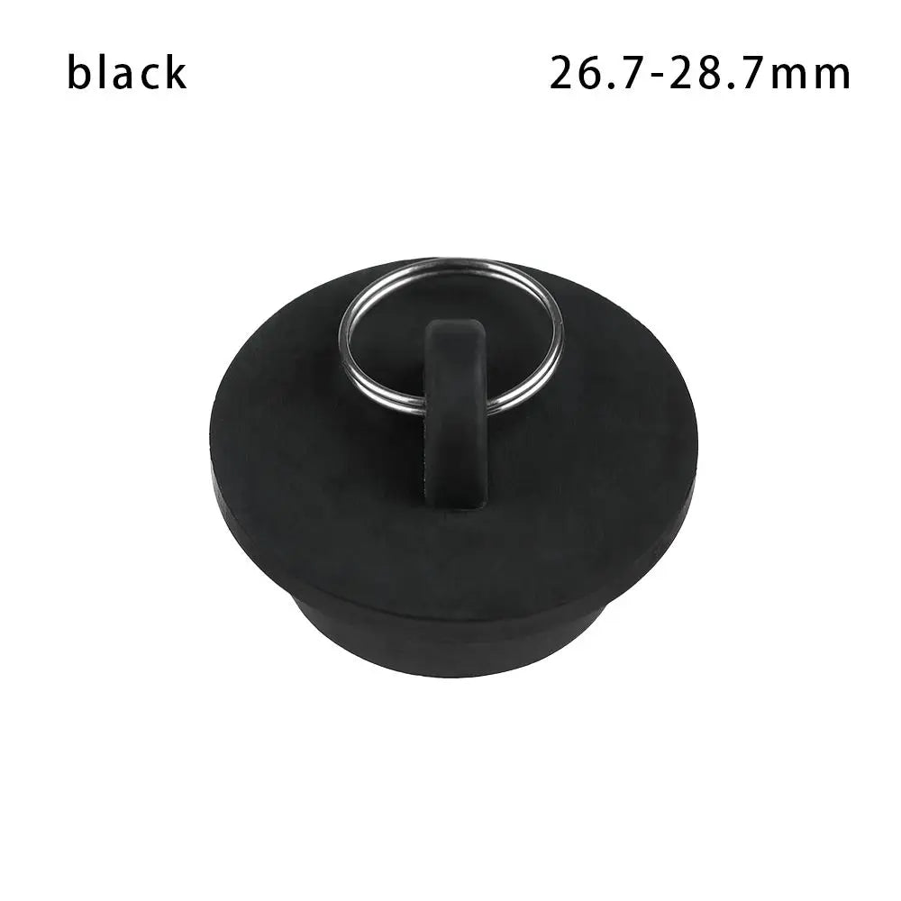 Universal Rubber Sink & Bathtub Drain Stopper Plug — Leakproof Floor Drain Strainer, White