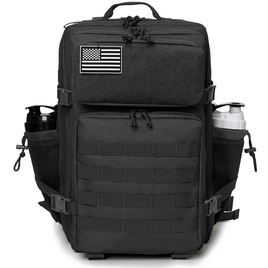45L Tactical Backpack - 900D Waterproof MOLLE Rucksack for Hiking, Camping, Travel & School