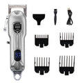Professional Rechargeable Pet Hair Clipper - All-Metal Dog & Cat Grooming Trimmer, Quiet Cordless