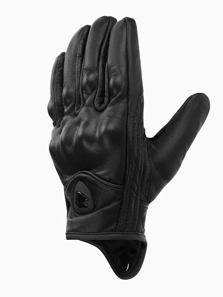 Goatskin Leather Motorcycle Gloves for Men & Women - Full-Finger Moto Gloves for Motorcycles & Electric Bikes (S-XXXL)