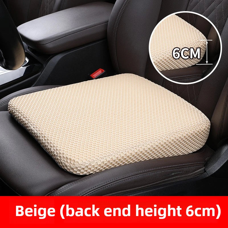 Honeycomb Memory Foam Car Seat Booster Cushion Breathable 3D Mesh Thickened Ergonomic Seat Pad 40×35×6 cm (15.7×13.8×2.4 in)