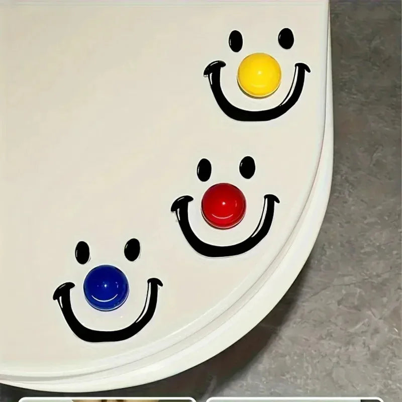 Dopamine Smile Ball Toilet Lid Lifter Handheld Round Toilet Seat Cover Opener PP Bathroom Accessory