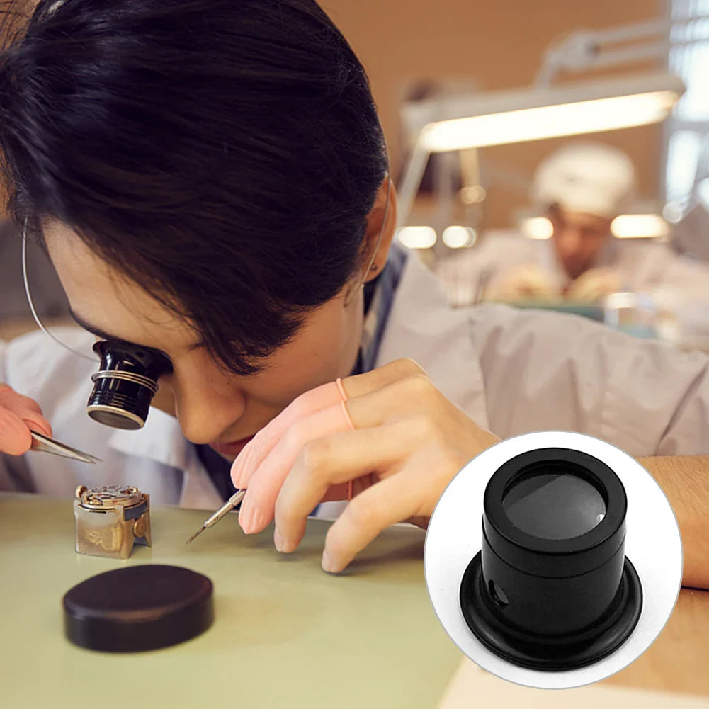 Jeweler's Loupe Magnifier Handheld Watchmaker Monocular 3x 5x 10x 15x 20x