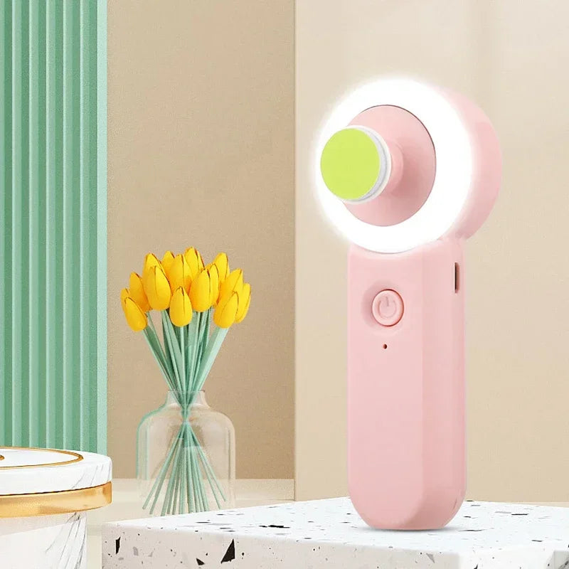 Luminous Rechargeable Baby Nail Grinder & Clipper Set - Electric Newborn Nail Trimmer with Night Light