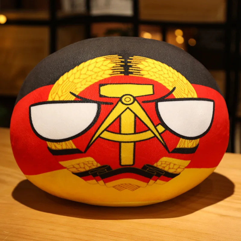 Polandball Countryball Plush Keychain 10 cm (3.9 in) 70 Designs Country Ball Pendant Stuffed Toy for Kids