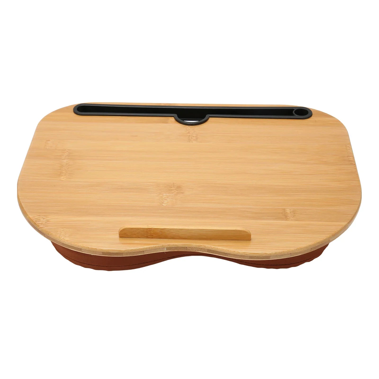 Bamboo Lap Desk with Cushion Pillow — Portable Laptop & Tablet Stand for Up to 15.6-inch (39.6 cm) Laptops