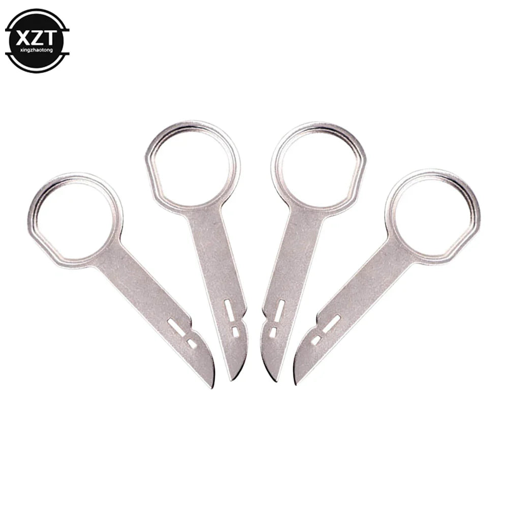 Car Radio Stereo Removal Tools — 2/4-Pack Metal Installation Keys for VW Audi Ford Porsche