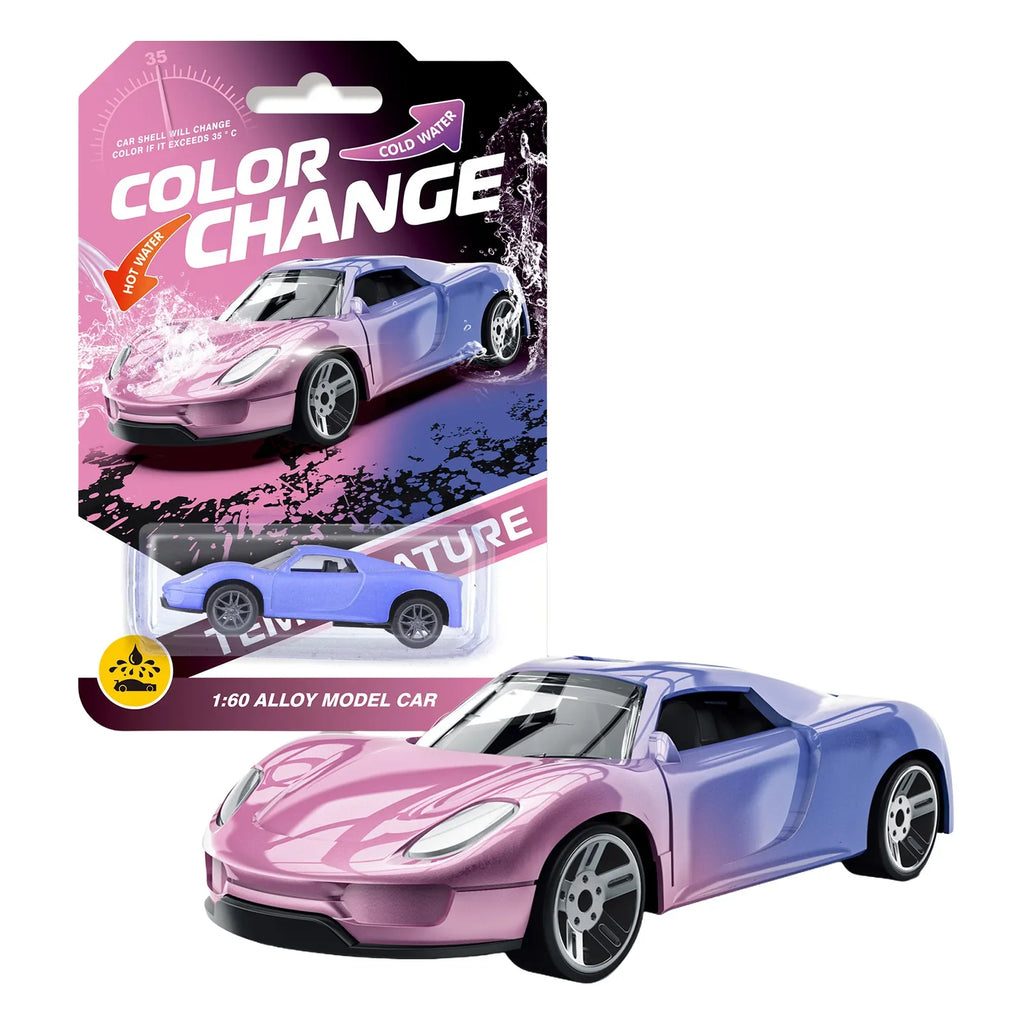 Alloy Color-Changing Off-Road Racing Car Toy with LED Lights, Die-Cast Inertial Kids Vehicle