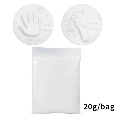 Baby Footprint Clay Kit Air-Dry 3D Hand & Footprint Keepsake DIY Non-Toxic Souvenir