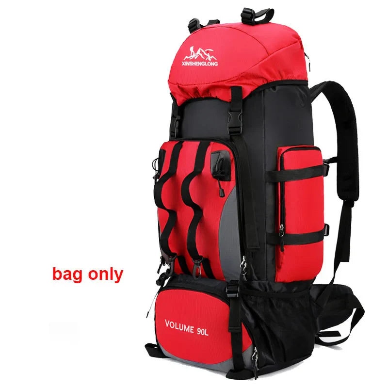 90L Waterproof Hiking & Camping Backpack — Large Capacity Trekking Rucksack for Travel (Unisex)