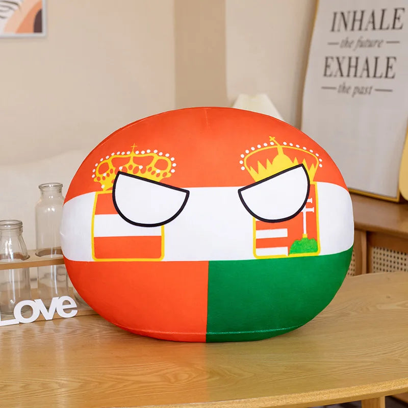 Polandball Countryball Plush Keychain 10 cm (3.9 in) 70 Designs Country Ball Pendant Stuffed Toy for Kids