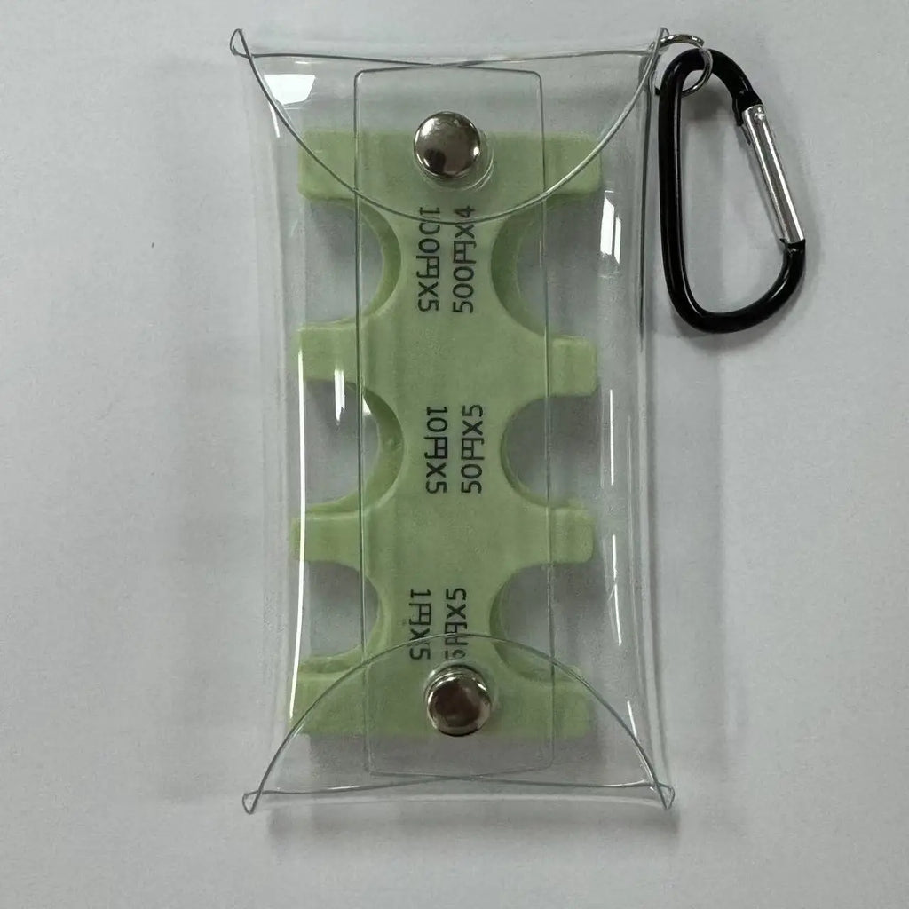 Portable Transparent Coin Clip Organizer Wallet – Small PVC Travel Coin & Card Holder