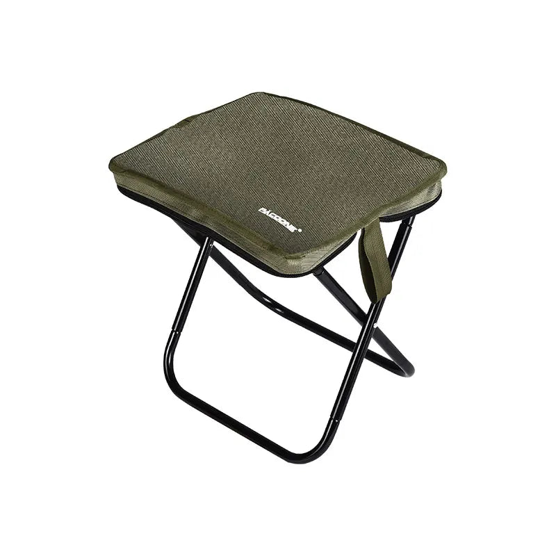 Golden Aluminum Folding Camping Chair with Carry Bag, Lightweight Portable Stool for Fishing & Outdoor