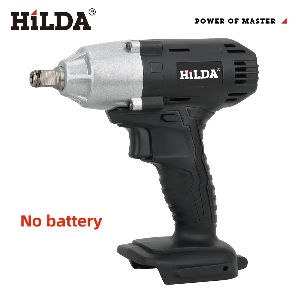 Brushless Cordless 1/2-Inch Impact Wrench — Rechargeable, 18V Battery Compatible