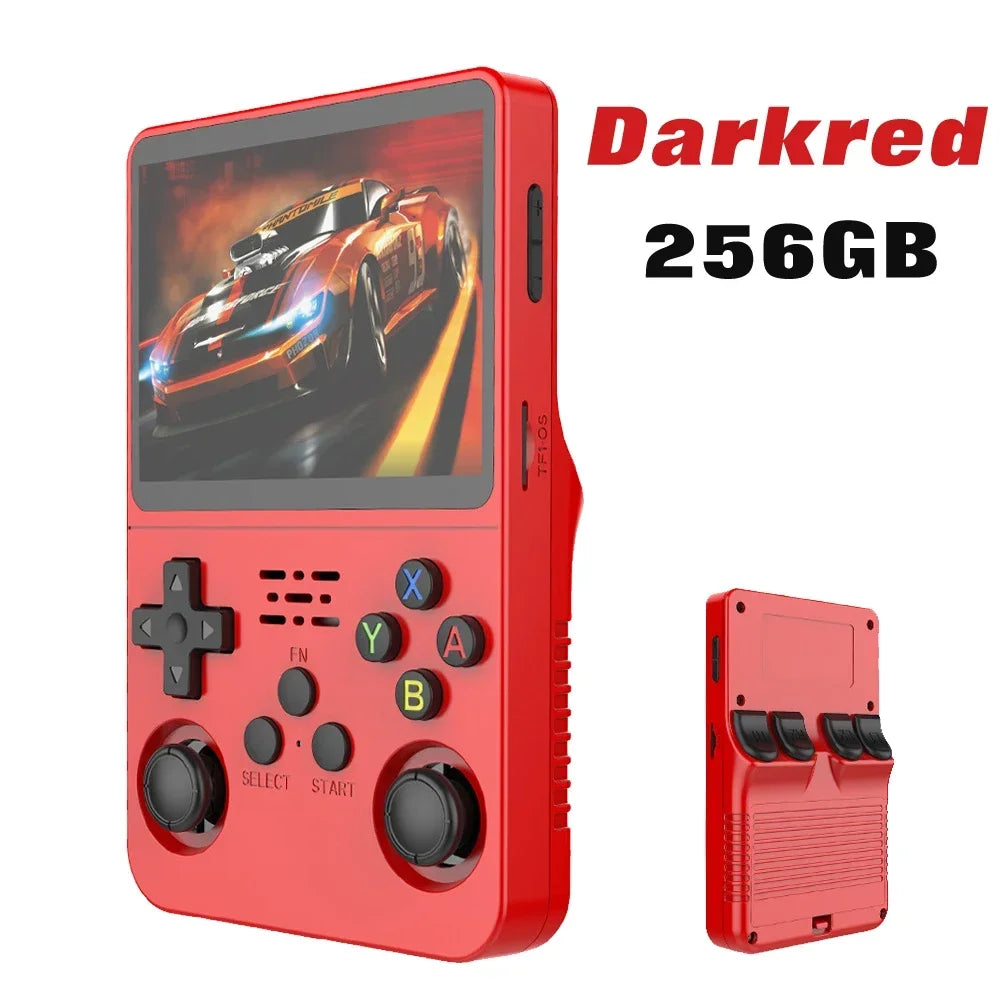 Retro Handheld Game Console 3.5" IPS (8.9 cm) 64GB Portable Linux Player, Preloaded 15,000+ Games, USB-C Charging