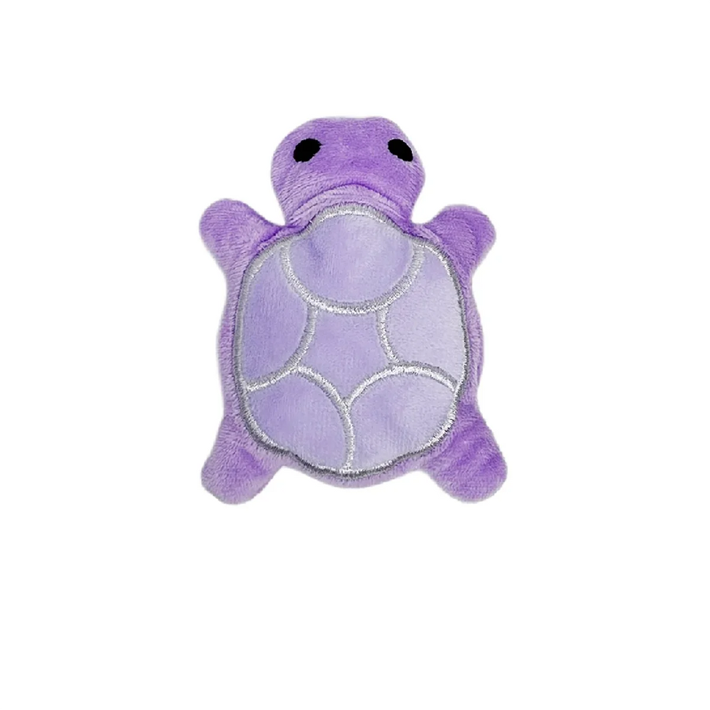 Plush Turtle Dog Toy for Puppies - Teething Chew Toy, Bite-Resistant Fleece for Dental Health & Interactive Play