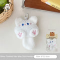 Plush Cat Keychain Bag Charm – Cute Kitten Backpack Pendant, Purse & Car Mirror Accessory