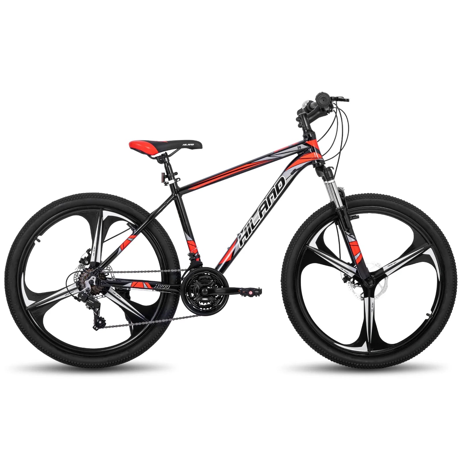 Mountain Bike, 21-Speed Drivetrain, Aluminum Frame, 26-Inch (66 cm) Wheels, Disc Brakes — Unisex MTB