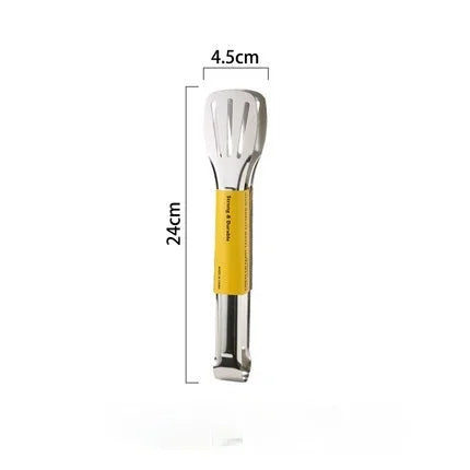 Stainless Steel Kitchen Tongs - 7/9/12/14 Inch Heat-Resistant Serving & BBQ Utensils