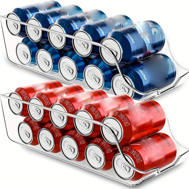 Can Dispenser Refrigerator Organizer - Soda Can Storage for Kitchen and Freezer