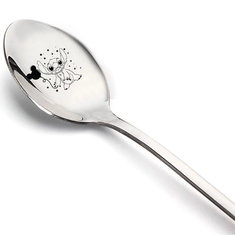 Kawaii Stitch Cartoon Metal Table Spoon – Cute Spoon for Birthday Party Gifts