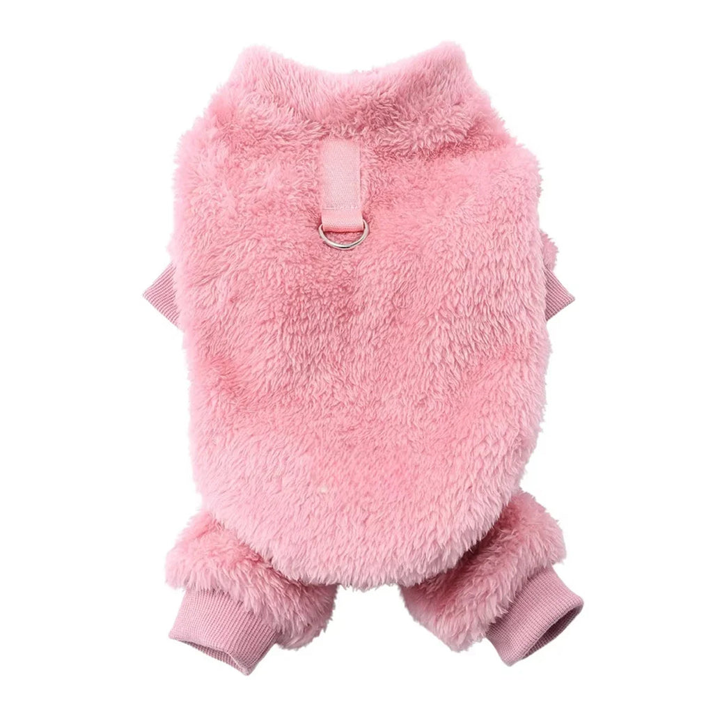 Warm Flannel Dog Jumpsuit XS-XL - Cozy Four-Leg Pet Coat for Small & Medium Dogs and Cats (Chihuahua, Yorkie)