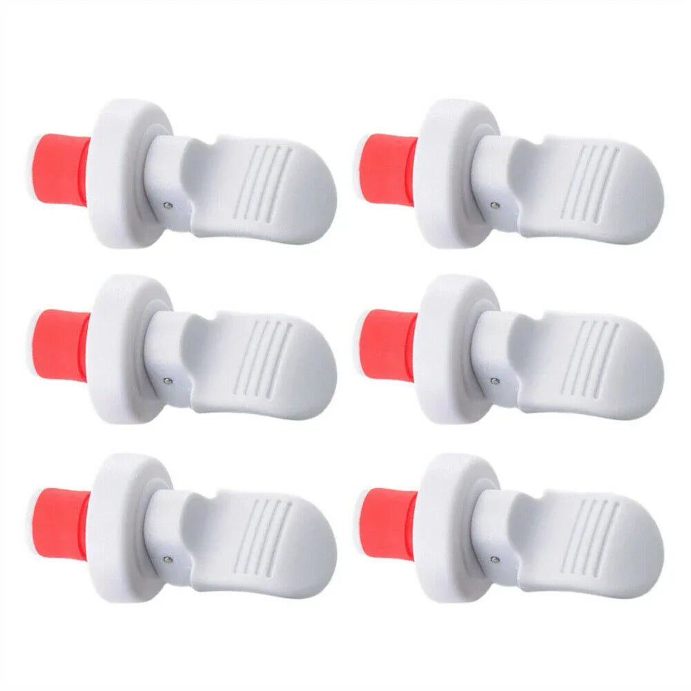 Wine Bottle Stopper Set (2/4/6-Pack) Hand-Press Airtight Rubber Sealers for Wine, Beer, Champagne & Oil