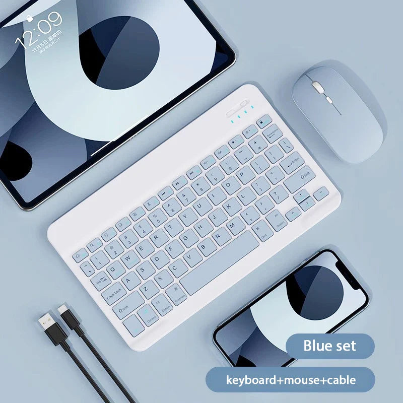 Magnetic Bluetooth Rechargeable Keyboard for 10–11.5 Inch (25–29 cm) Tablets — Fits 10", 10.2", 10.9", 11", 11.5"