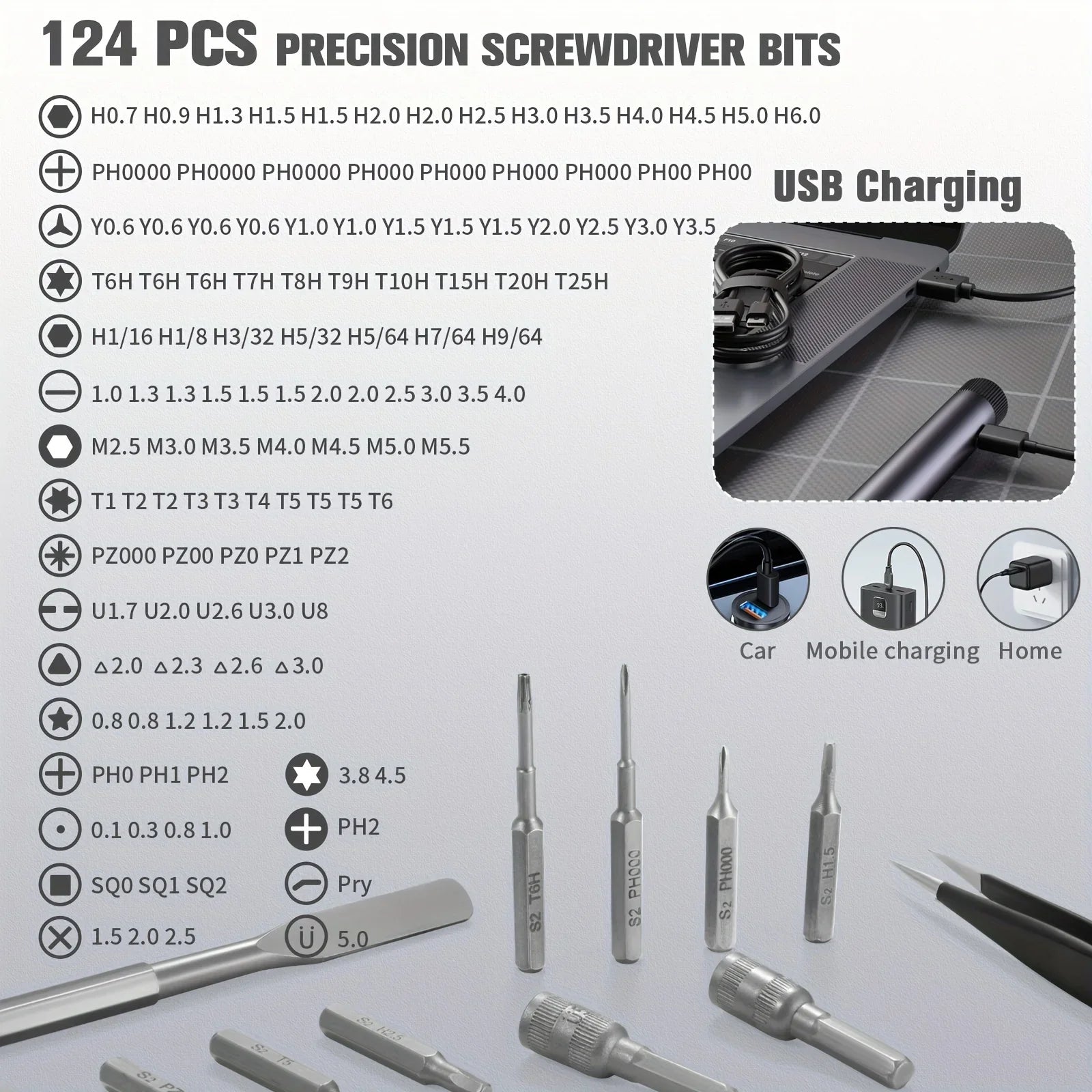 138-in-1 Mini Electric Screwdriver Set – Precision Magnetic Bits, Portable Rechargeable Alloy Kit for PC iPhone DIY Repairs
