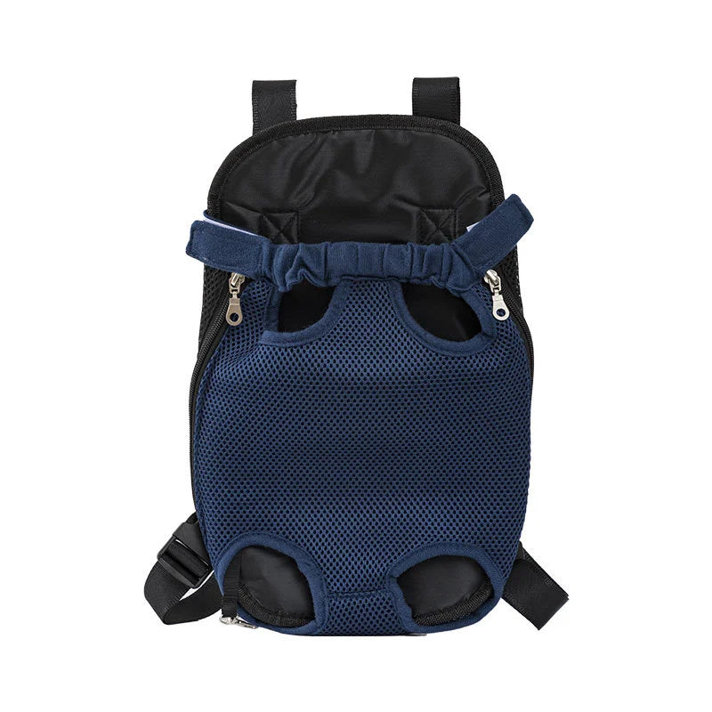 Adjustable Double-Shoulder Pet Carrier Backpack – Breathable Cat & Small Dog Travel Bag, Hands-Free Hiking Carrier